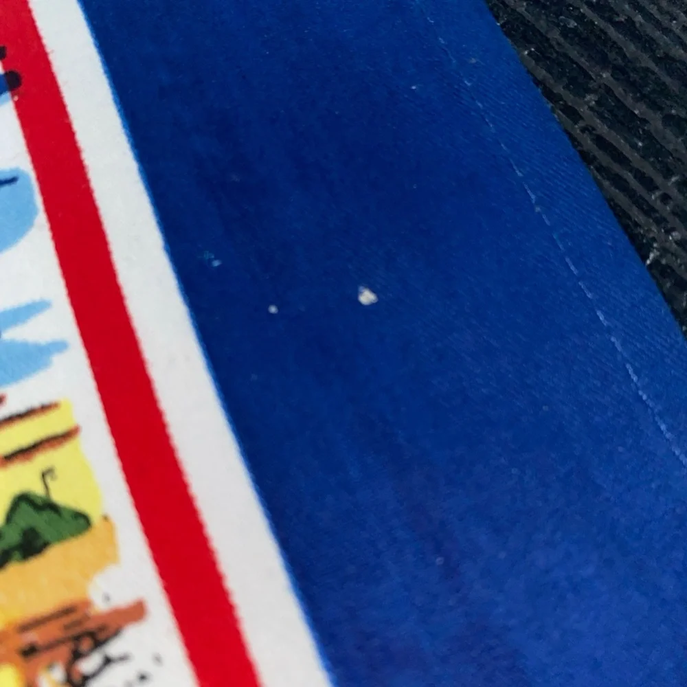 Vintage cricket Tea Towel Souvenir MALTA Landmarks‎